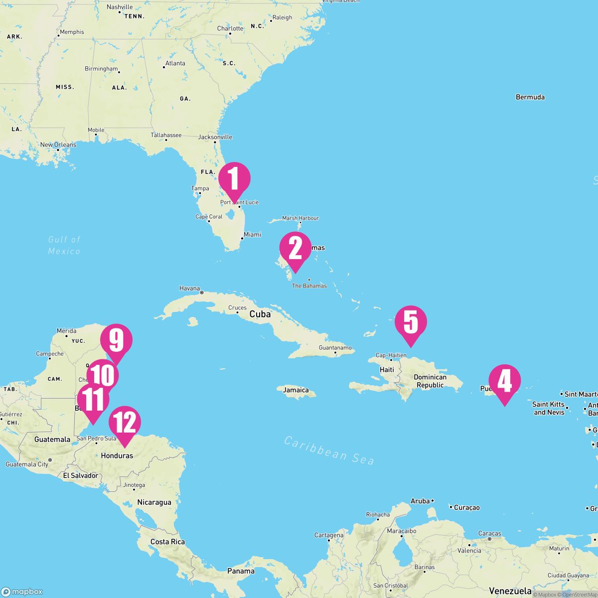 14 Night Caribbean East/West Adventurer (Port Canaveral Roundtrip)