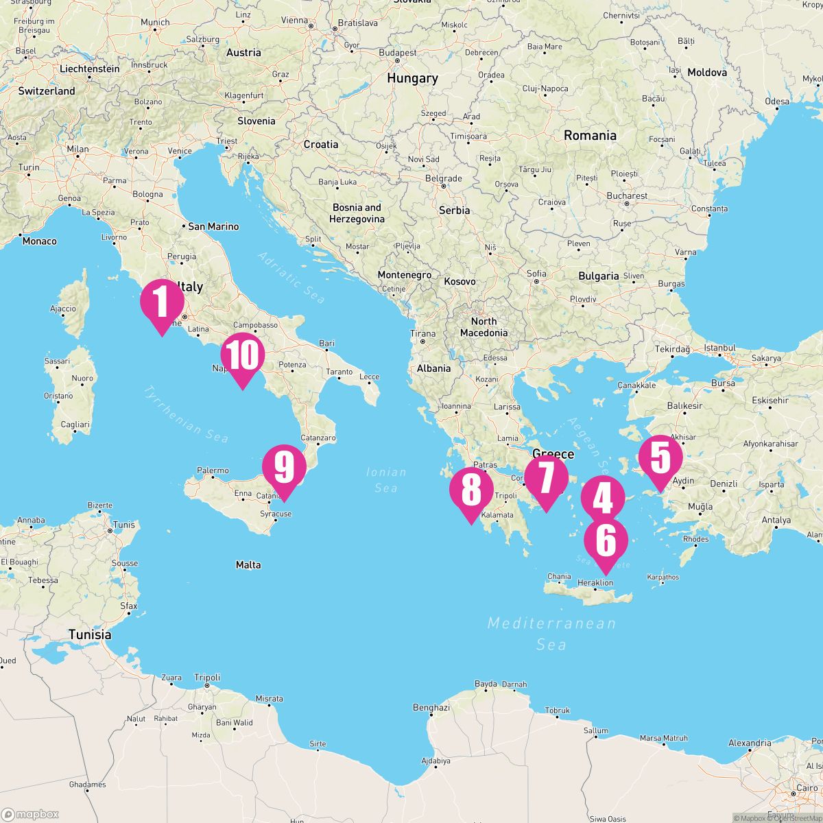 10 Night Mediterranean (Rome Roundtrip)