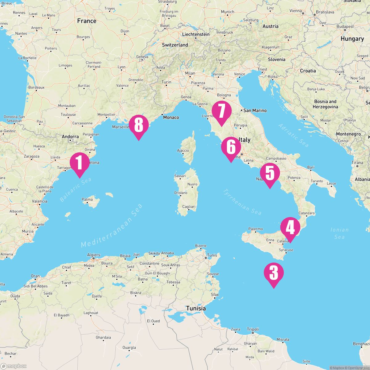 8 Night Western Mediterranean (Barcelona Roundtrip)