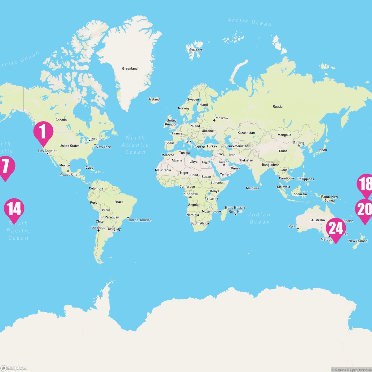 22 Night Carnival Journeys: Transpacific (Seattle To Sydney)