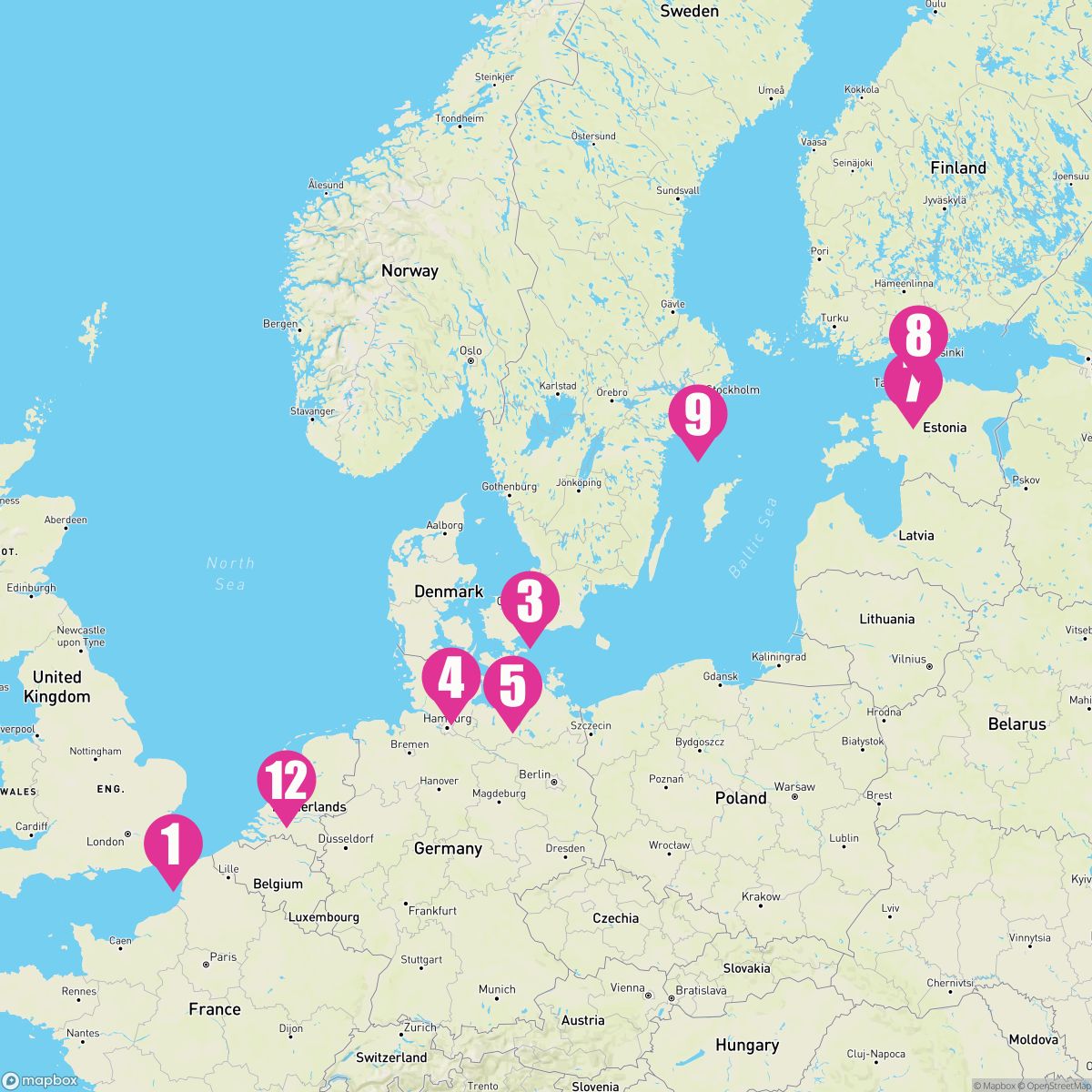 12 Night Scandinavia & Baltic (Dover Roundtrip)