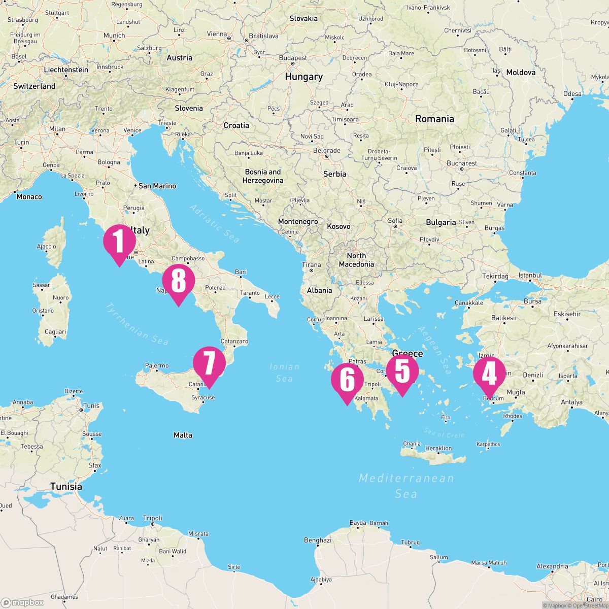 8 Night Mediterranean (Rome Roundtrip)