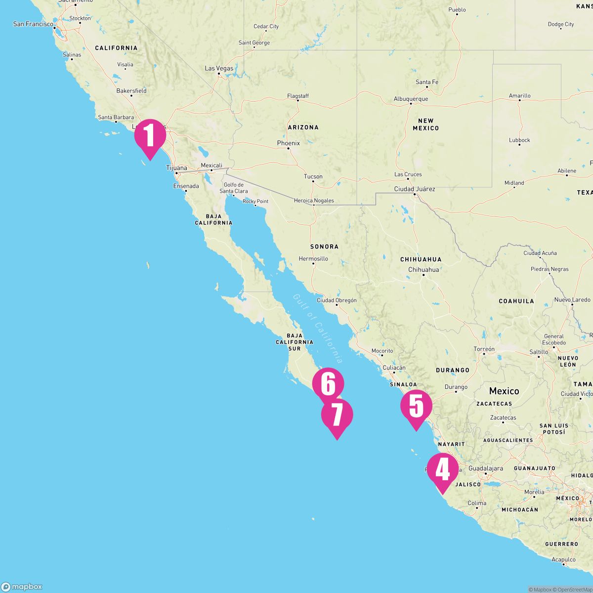 8 Night Mexican Riviera (Los Angeles Roundtrip)