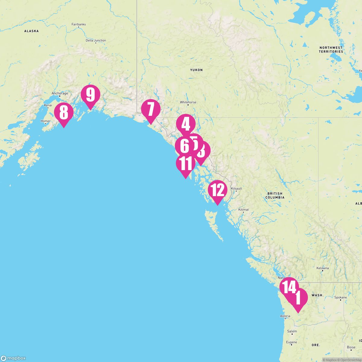 14 Night Carnival Journeys - Alaska (Seattle Roundtrip)