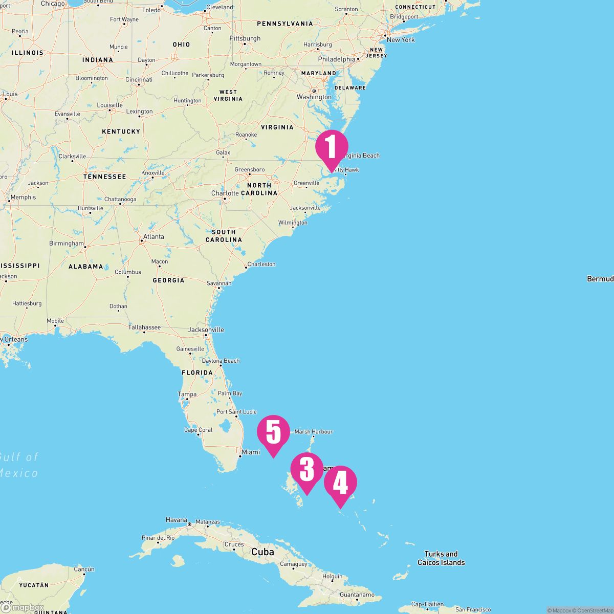 6 Night Bahamas (Norfolk Roundtrip)