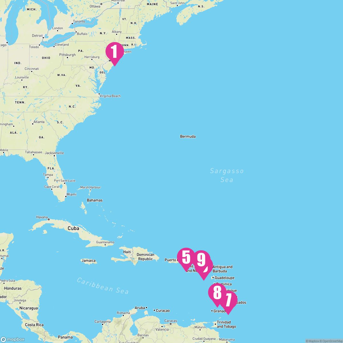 12 Night Southern Caribbean: Carnival Journeys (New York Roundtrip)