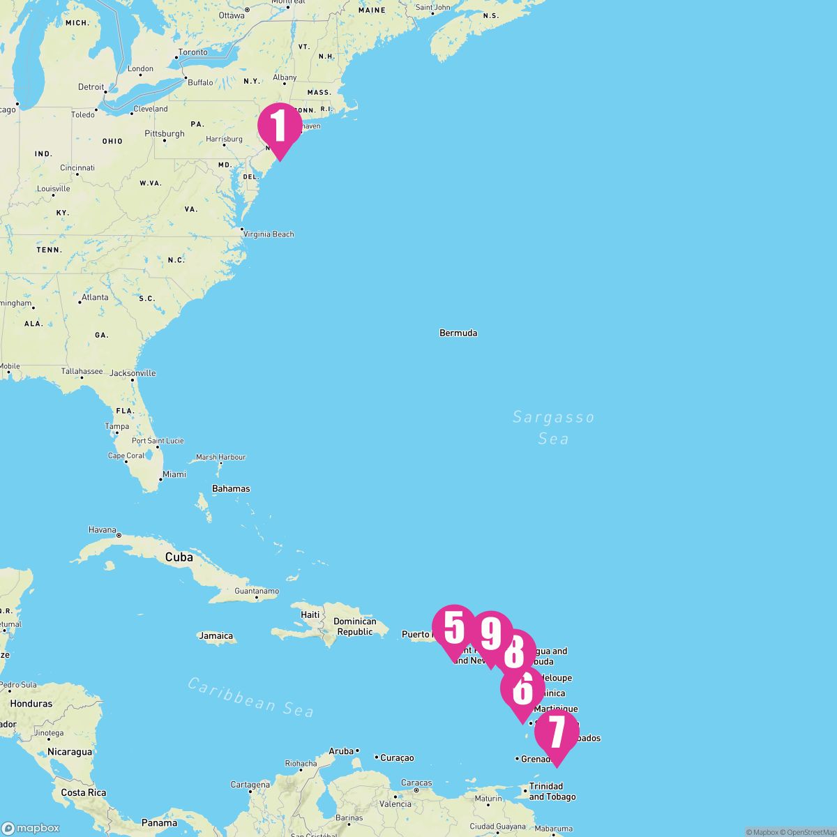 12 Night Southern Caribbean: Carnival Journeys (New York Roundtrip)