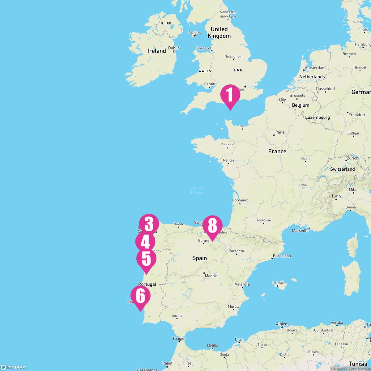 9 Night Spain & Portugal (Southampton Roundtrip)