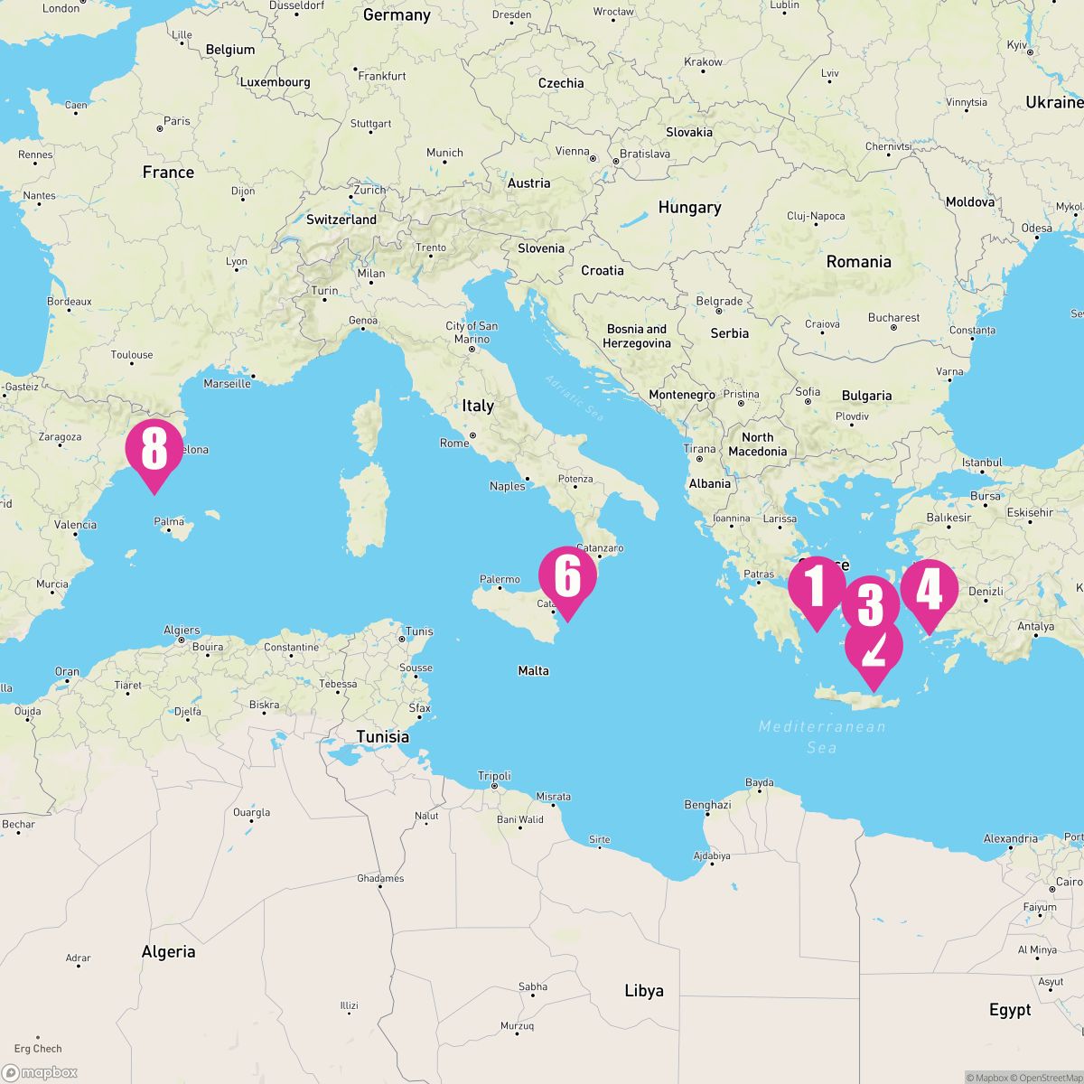 7 Night Greece Italy & Turkey (Athens To Barcelona)