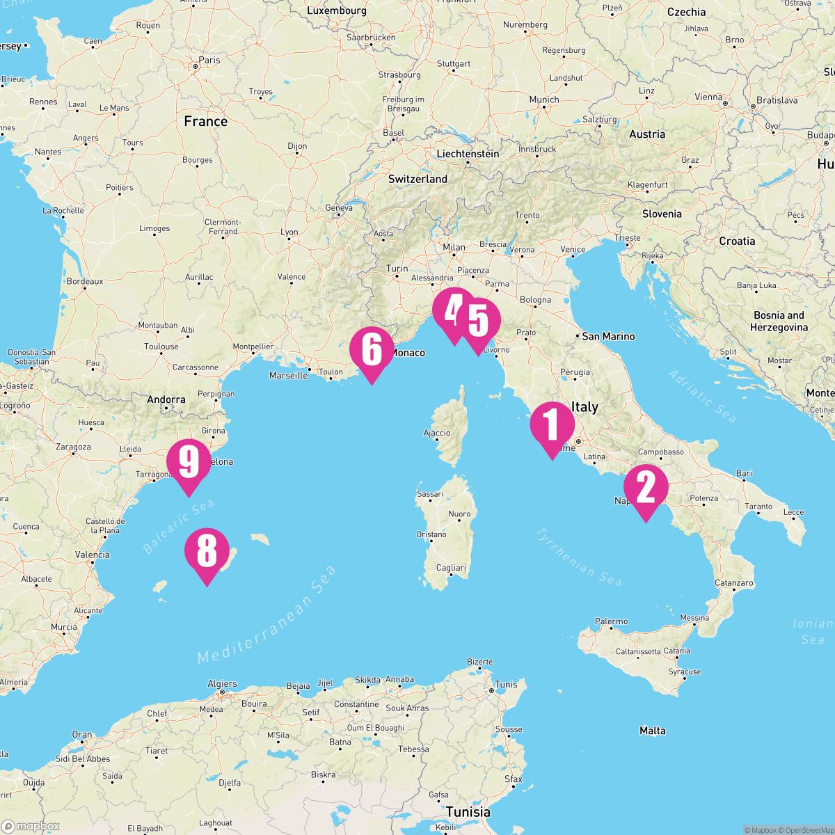 8 Night Italy France & Spain (Rome To Barcelona)