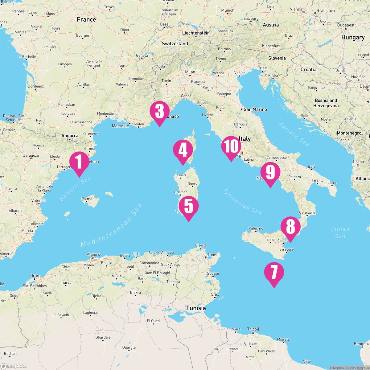 9 Night Italian Riviera & France (Barcelona To Rome)
