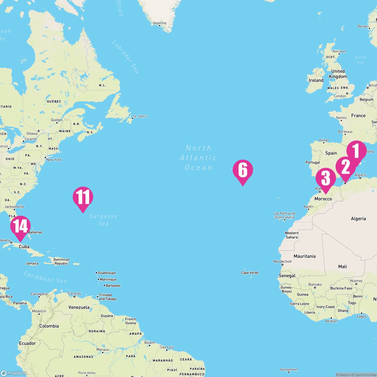 13 Night Spain & Portugal Transatlantic (Barcelona To Ft. Lauderdale Roundtrip)