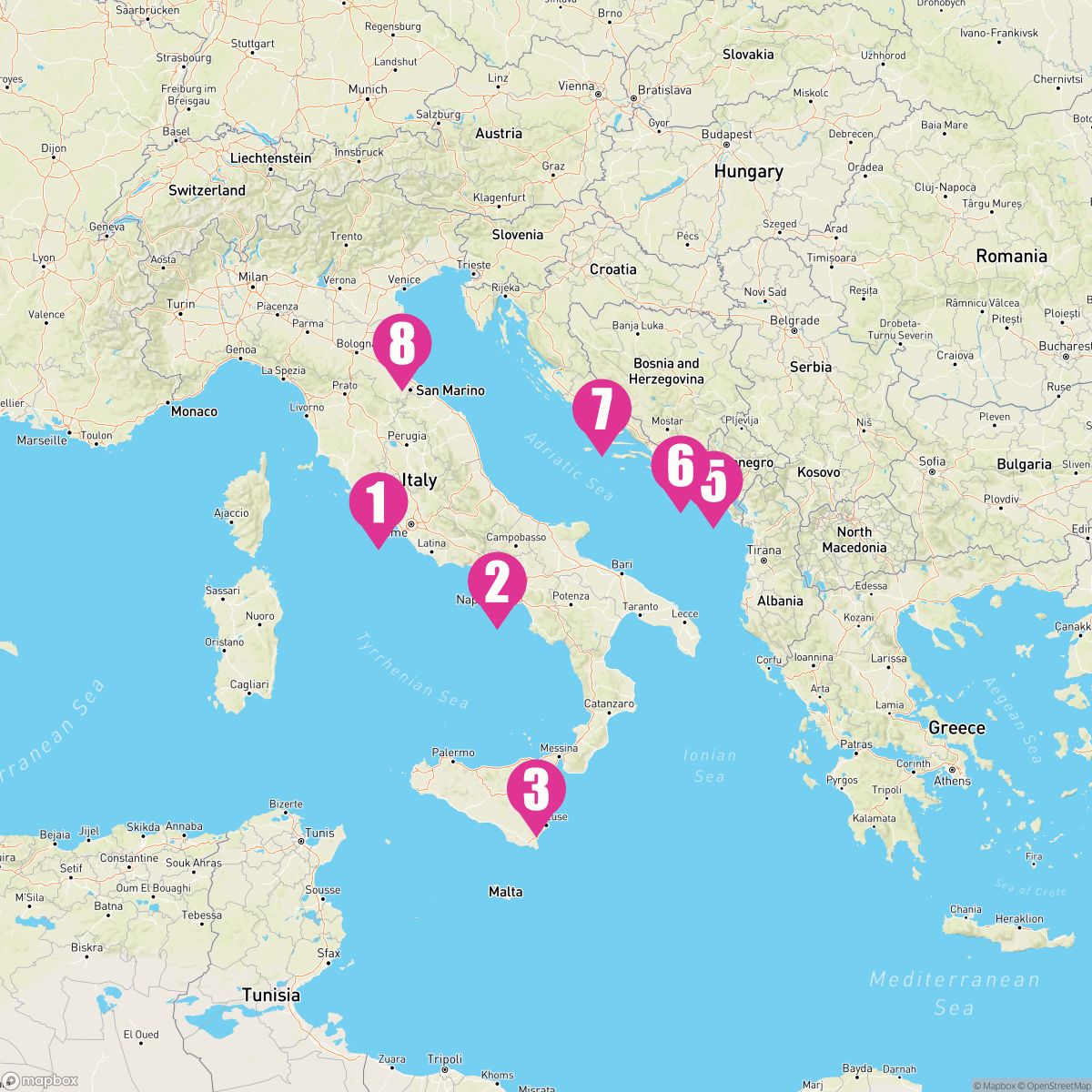 7 Night Best Of Italy & Croatia (Rome To Ravenna)