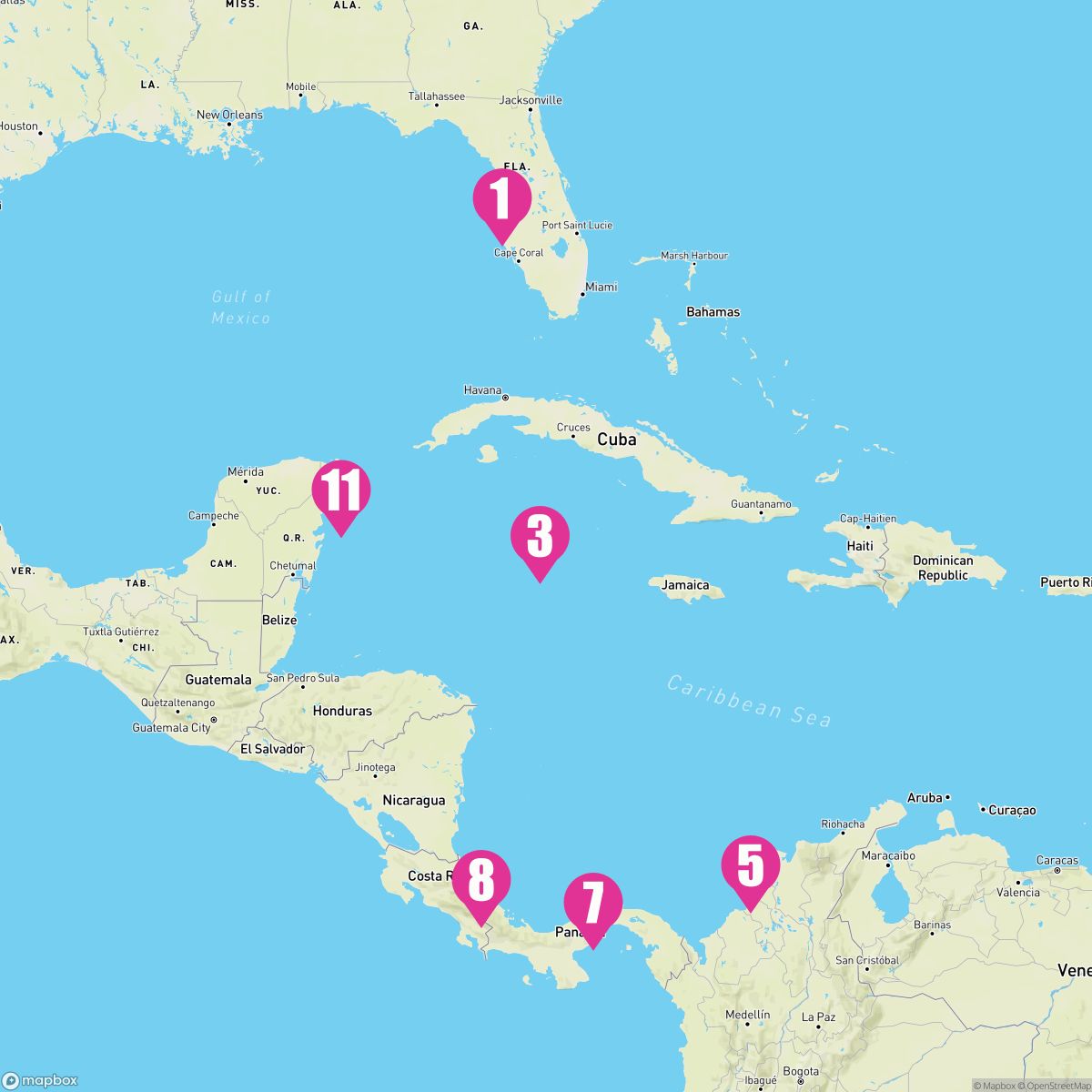 12 Night Ultimate Caribbean & The Americas (Tampa Roundtrip)