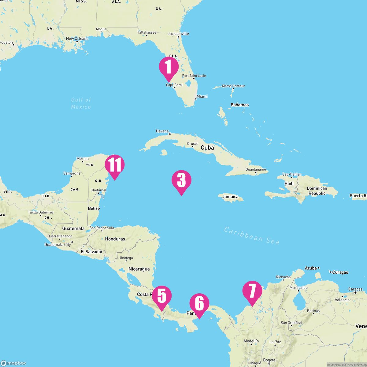 12 Night Ultimate Caribbean & The Americas (Tampa Roundtrip)