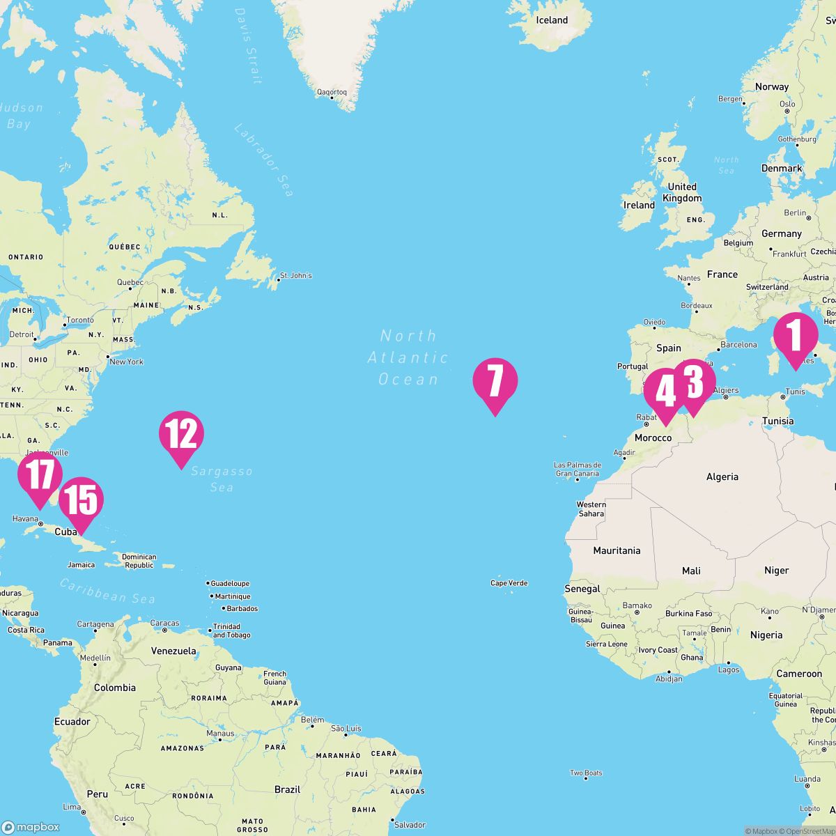 16 Night Spain & Bermuda Transatlantic (Rome To Tampa)