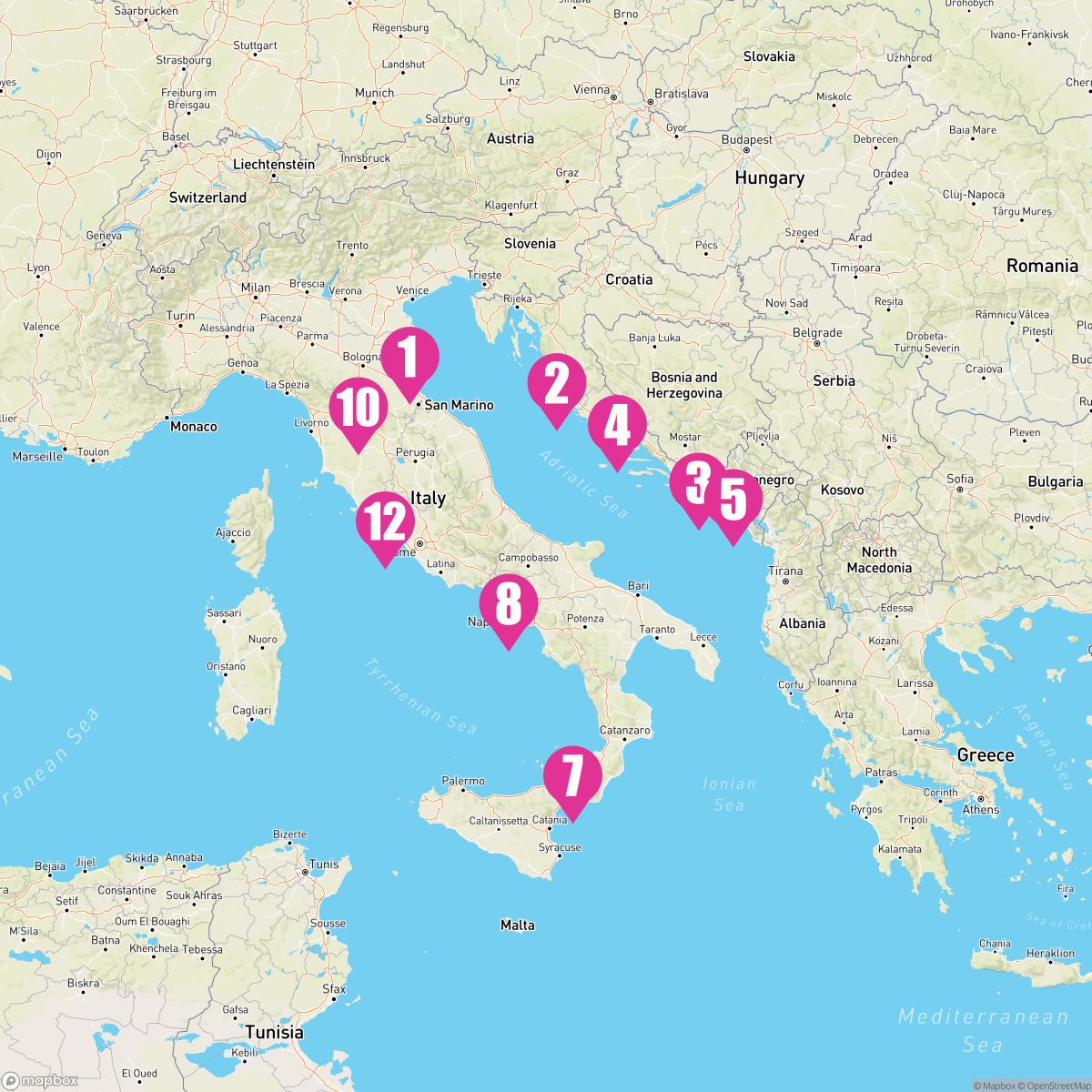11 Night Best Of Italy & Croatia (Ravenna To Rome)