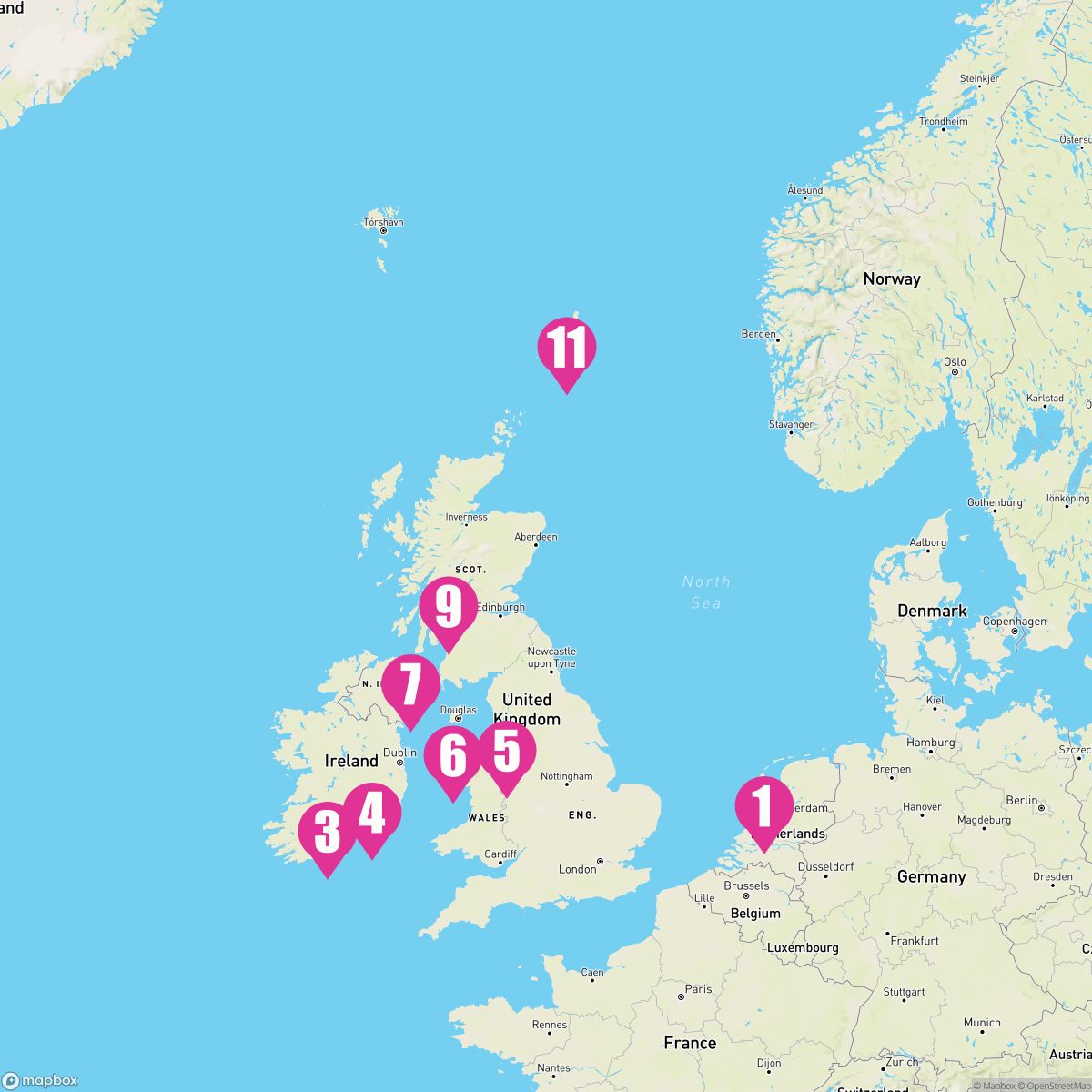 12 Night British Isles (Amsterdam Roundtrip)