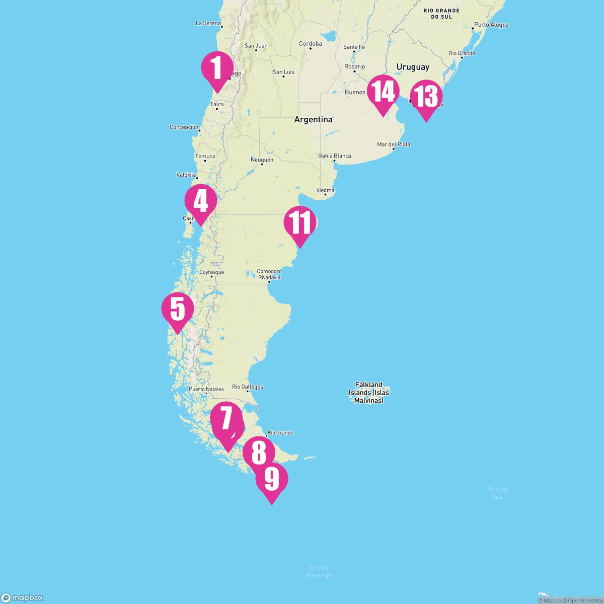 14 Night Patagonia & Argentina Holiday (Valparaiso To Buenos Aires)