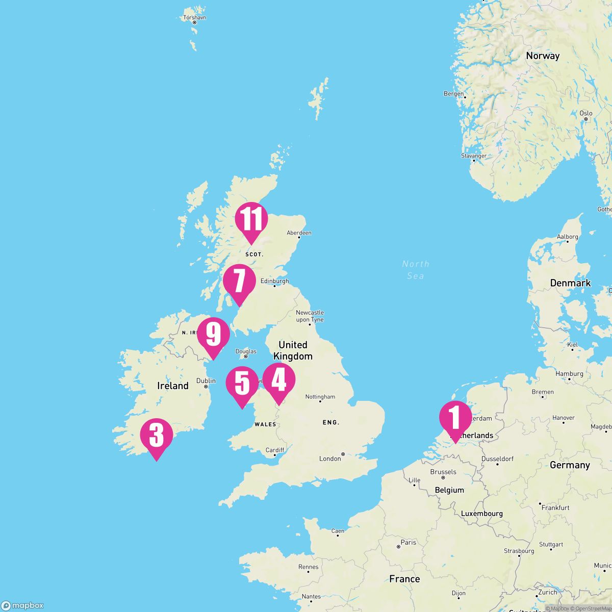 12 Night British Isles (Amsterdam Roundtrip)