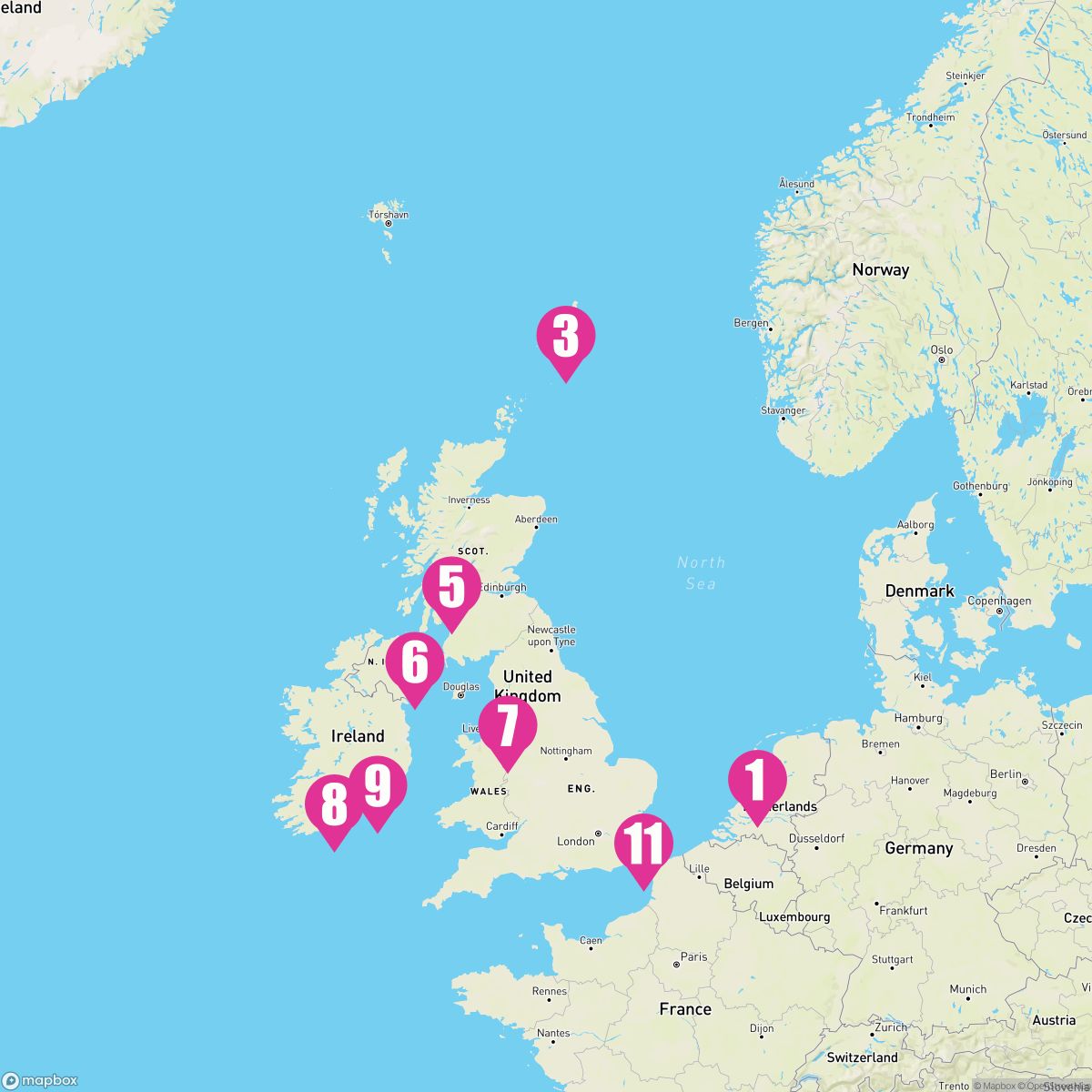 11 Night British Isles (Amsterdam Roundtrip)