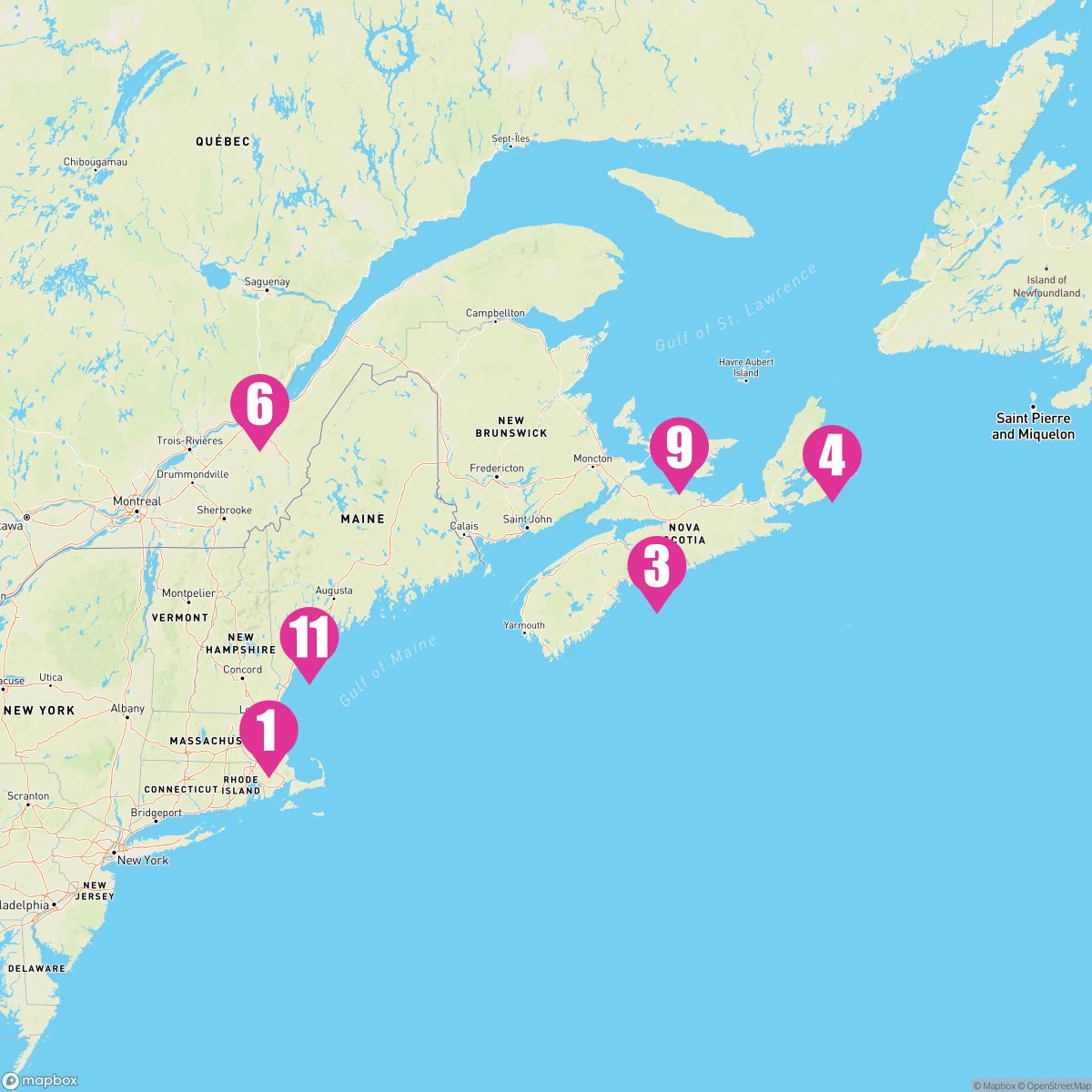 11 Night Boston Maine & Canada (Boston Roundtrip)