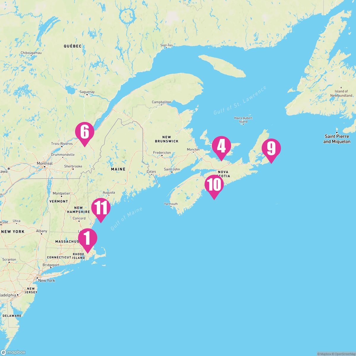 11 Night Boston Maine & Canada (Boston Roundtrip)