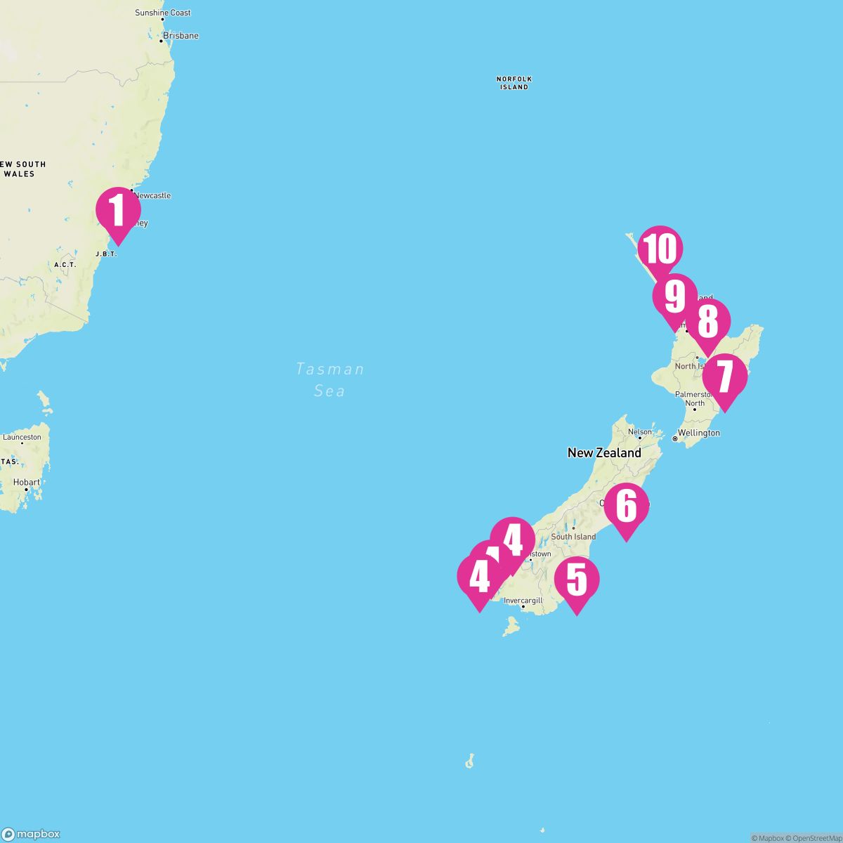 12 Night New Zealand (Sydney Roundtrip)
