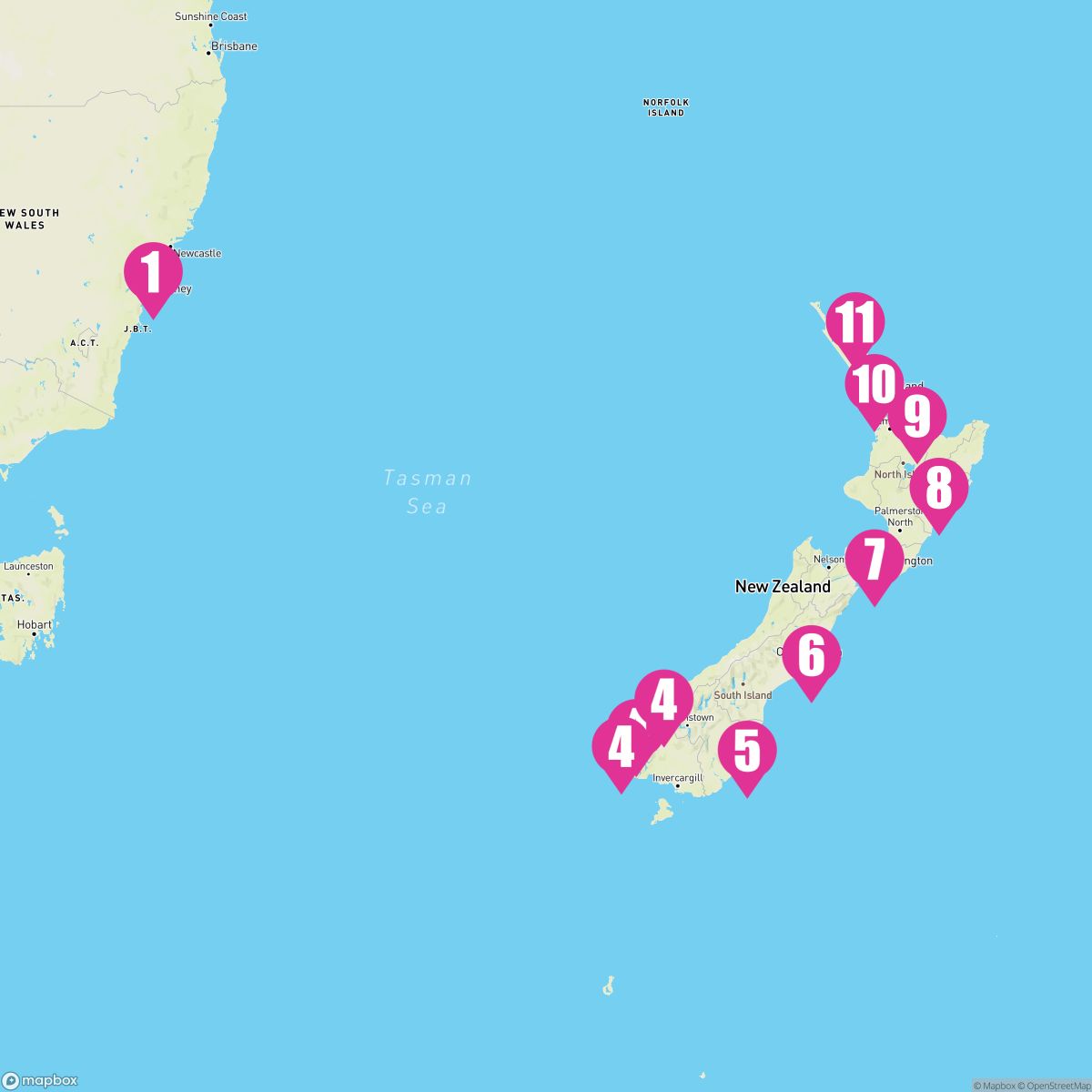 13 Night New Zealand (Sydney Roundtrip)