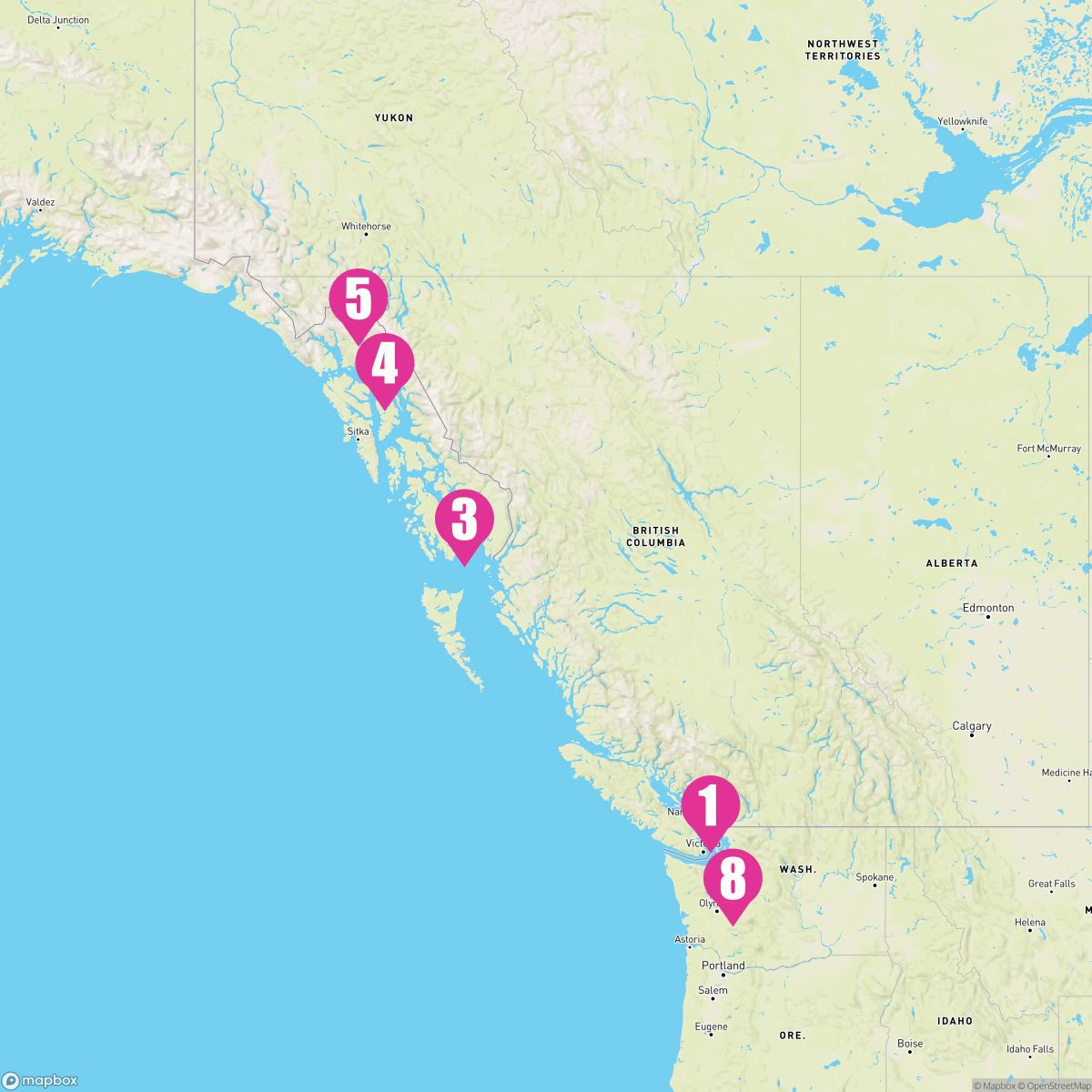 7 Night Alaska Dawes Glacier (Vancouver To Seattle)