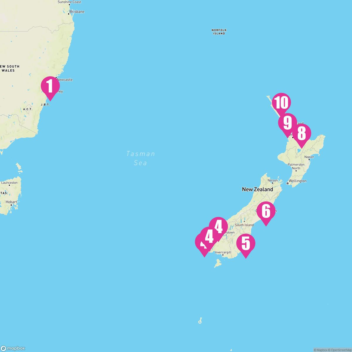 12 Night New Zealand (Sydney Roundtrip)