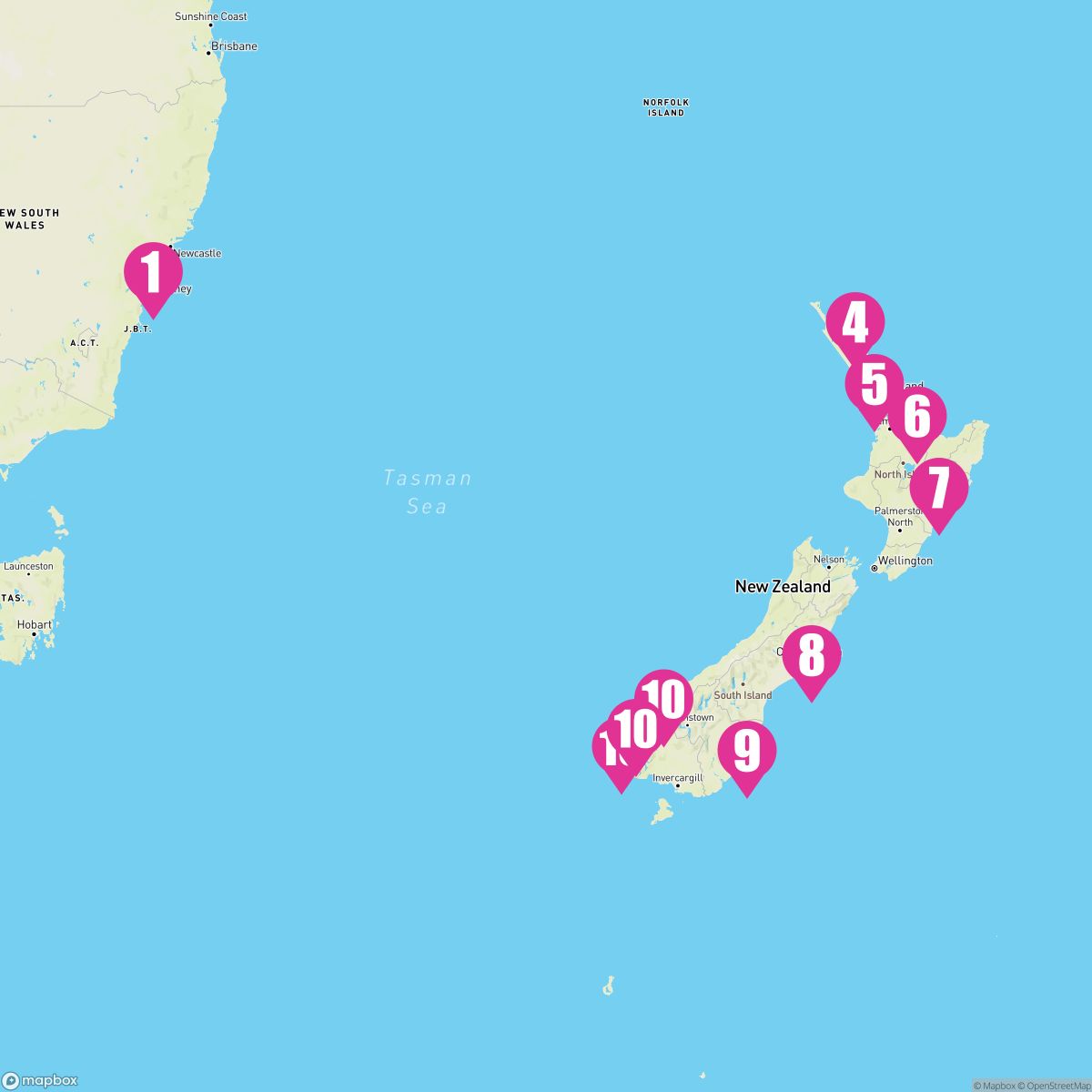 12 Night New Zealand (Sydney Roundtrip)