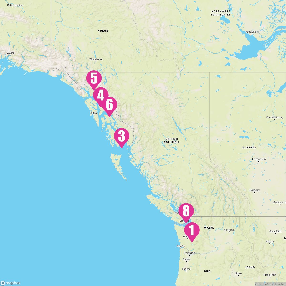 7 Night Alaska Dawes Glacier (Seattle To Vancouver)