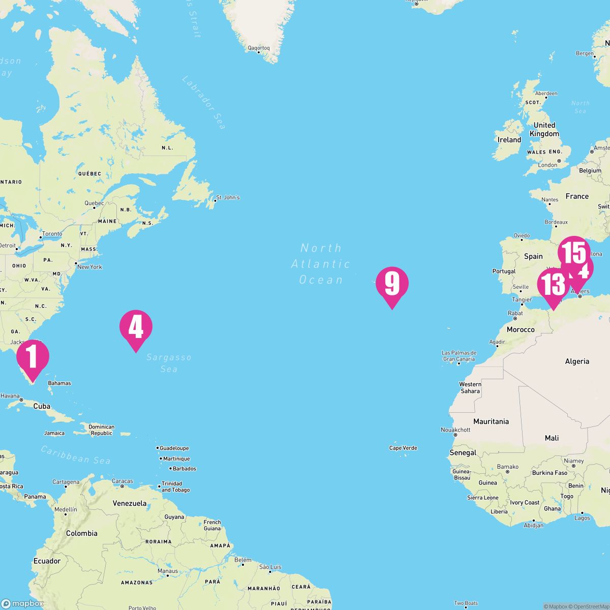 14 Night Bermuda & Spain Transatlantic (Port Canaveral To Barcelona)