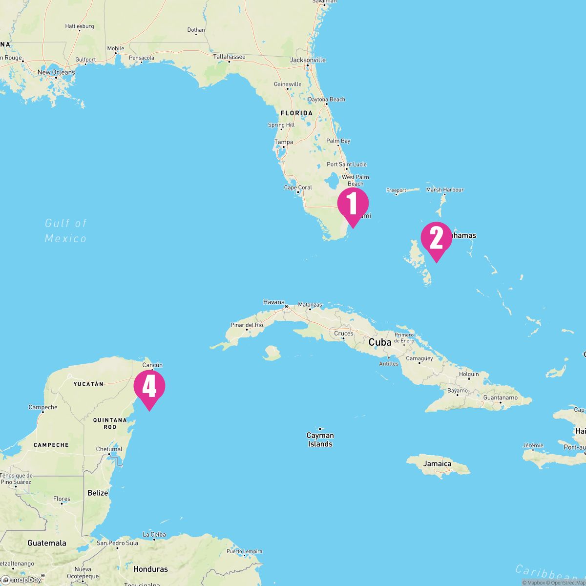 5 Night Bahamas & Mexico Holiday (Ft. Lauderdale Roundtrip)