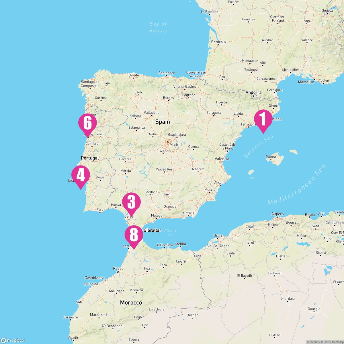 9 Night Spain Portugal & Morocco (Barcelona Roundtrip)