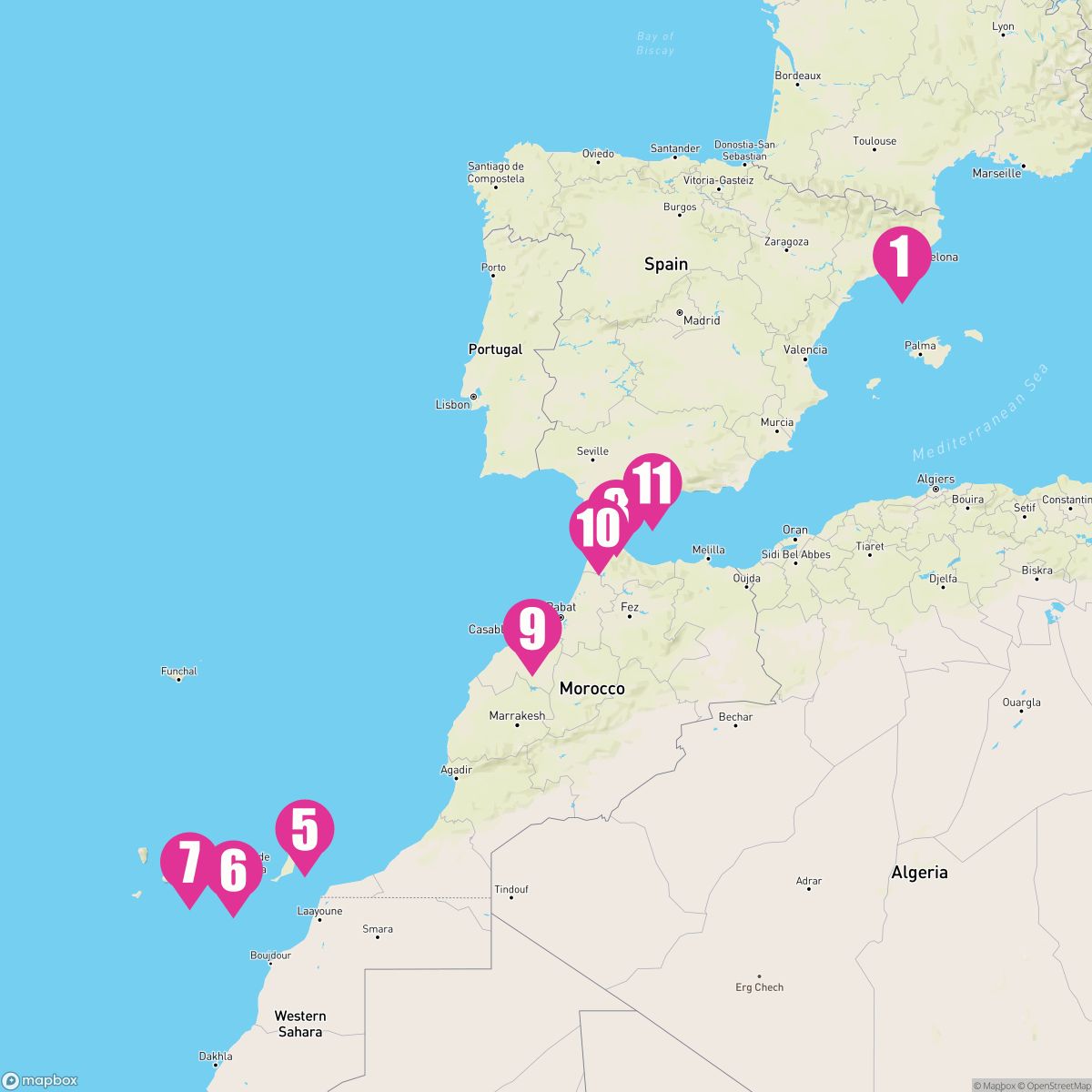 12 Night Canaries Spain & Morocco Holiday (Barcelona Roundtrip)