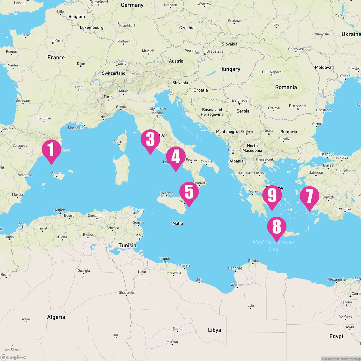 8 Night Italy & Greece (Barcelona To Athens)