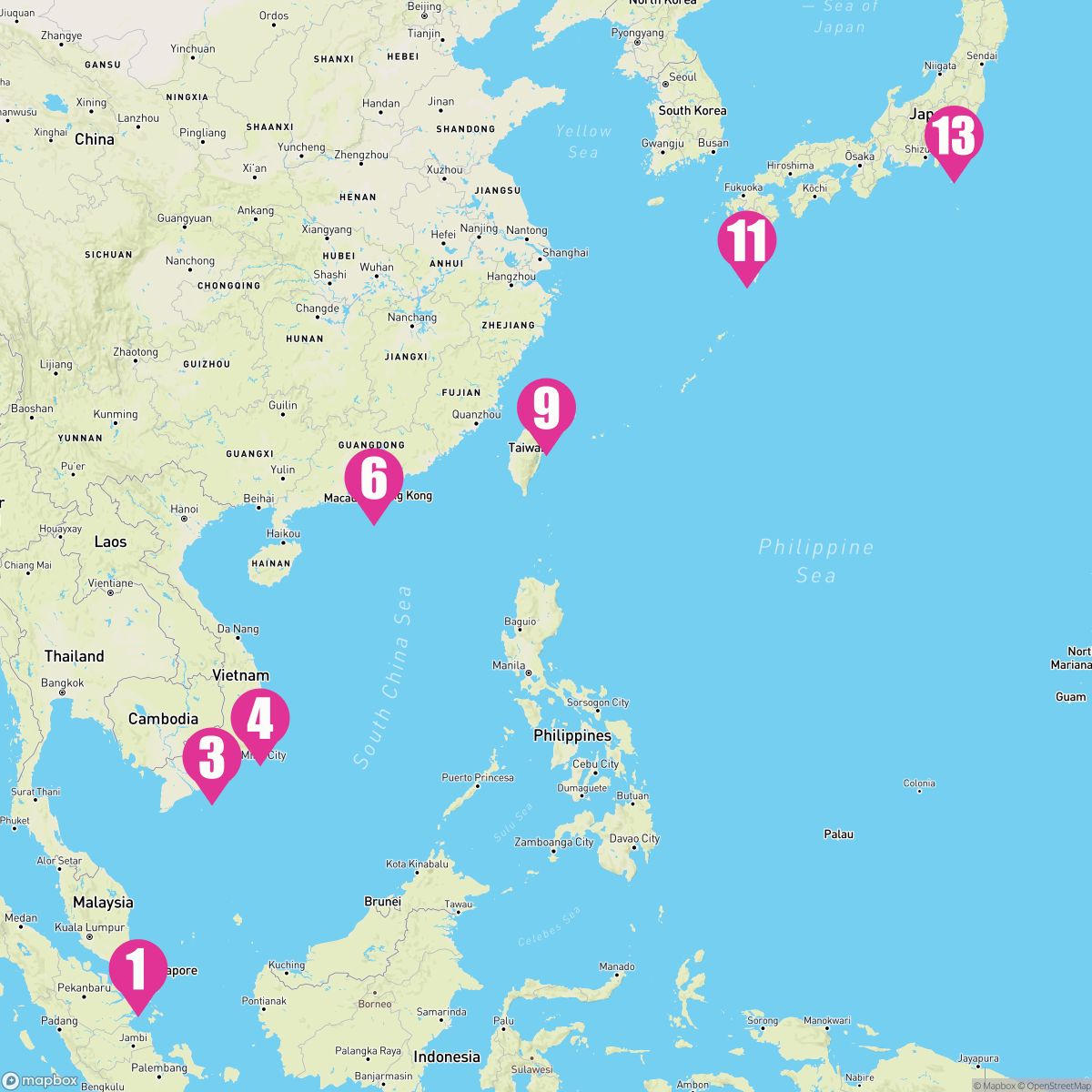 12 Night Northeast Asia (Singapore To Yokohama)