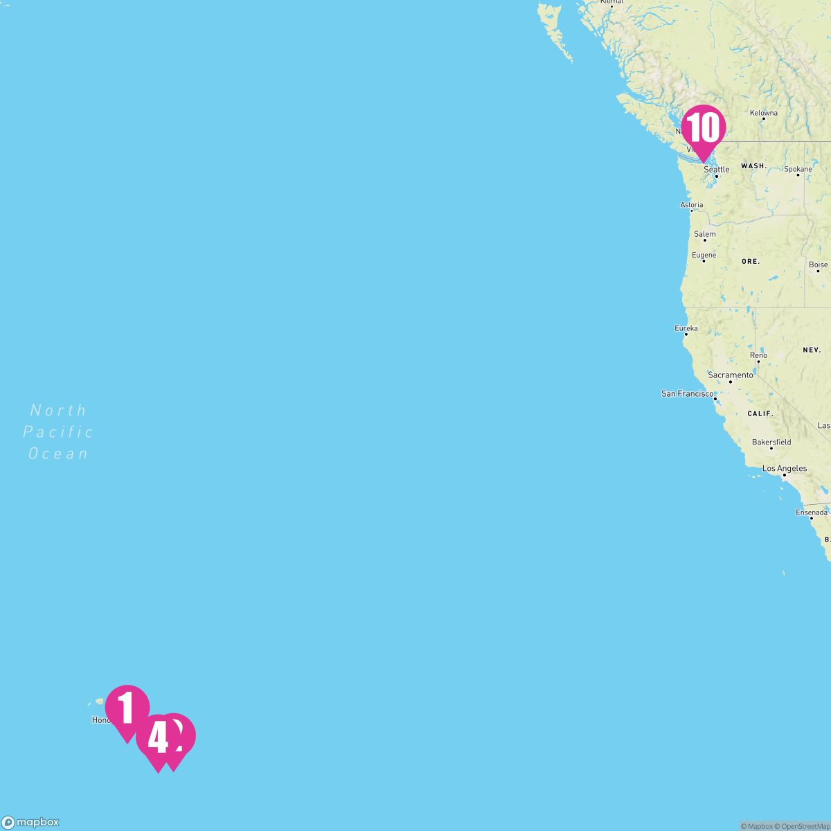 9 Night Hawaii (Honolulu To Vancouver)