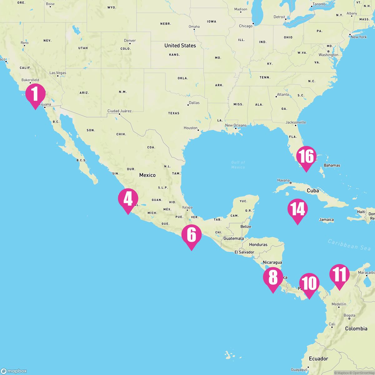 15 Night Panama Canal Eastbound (Los Angeles To Ft. Lauderdale)
