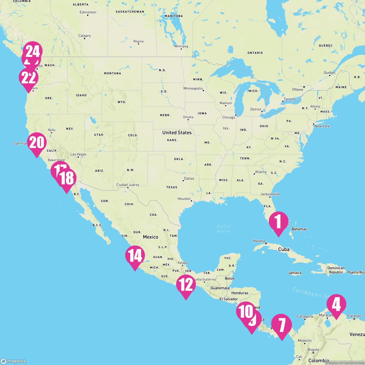 23 Night Panama Canal (Ft. Lauderdale To Vancouver)