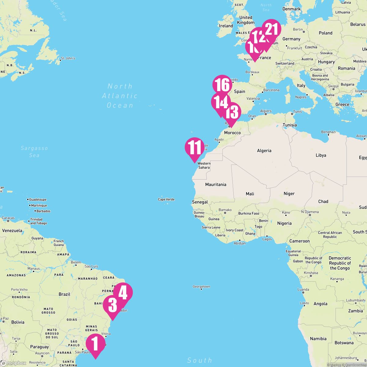 20 Night Transatlantic (Rio De Janeiro To Amsterdam-Ijmuiden)