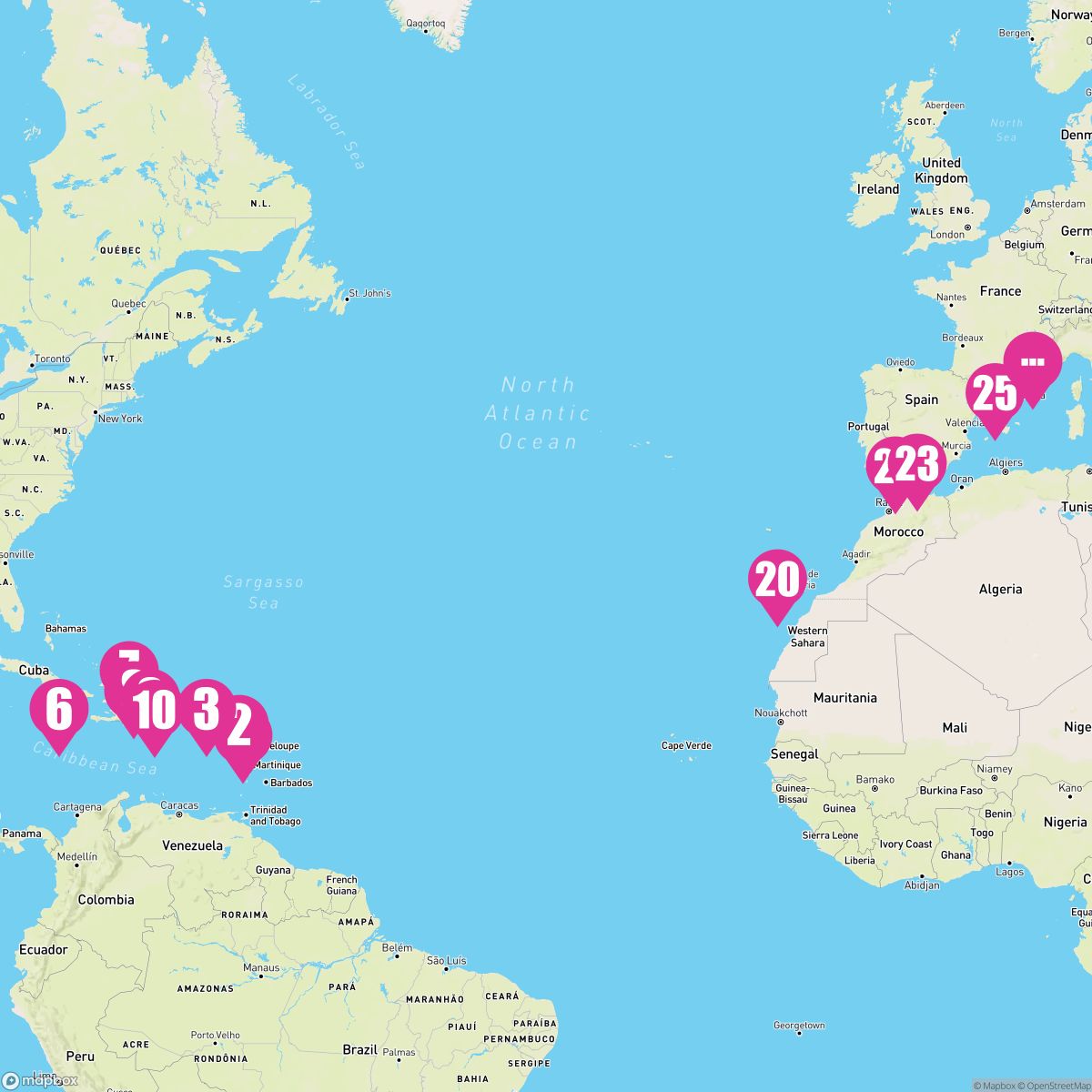 25 Night Transatlantic & Repositioning (Pointe-A-Pitre To Marseille)