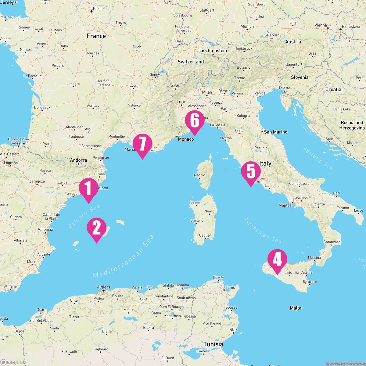 7 Night Western Mediterranean (Barcelona Roundtrip)