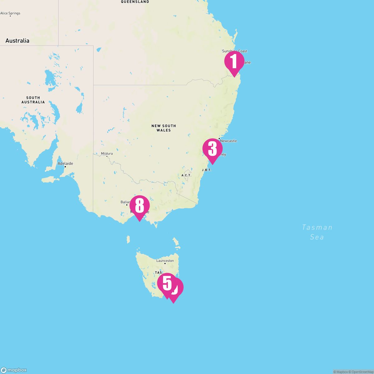 9 Night Tasmania (Brisbane To Sydney)