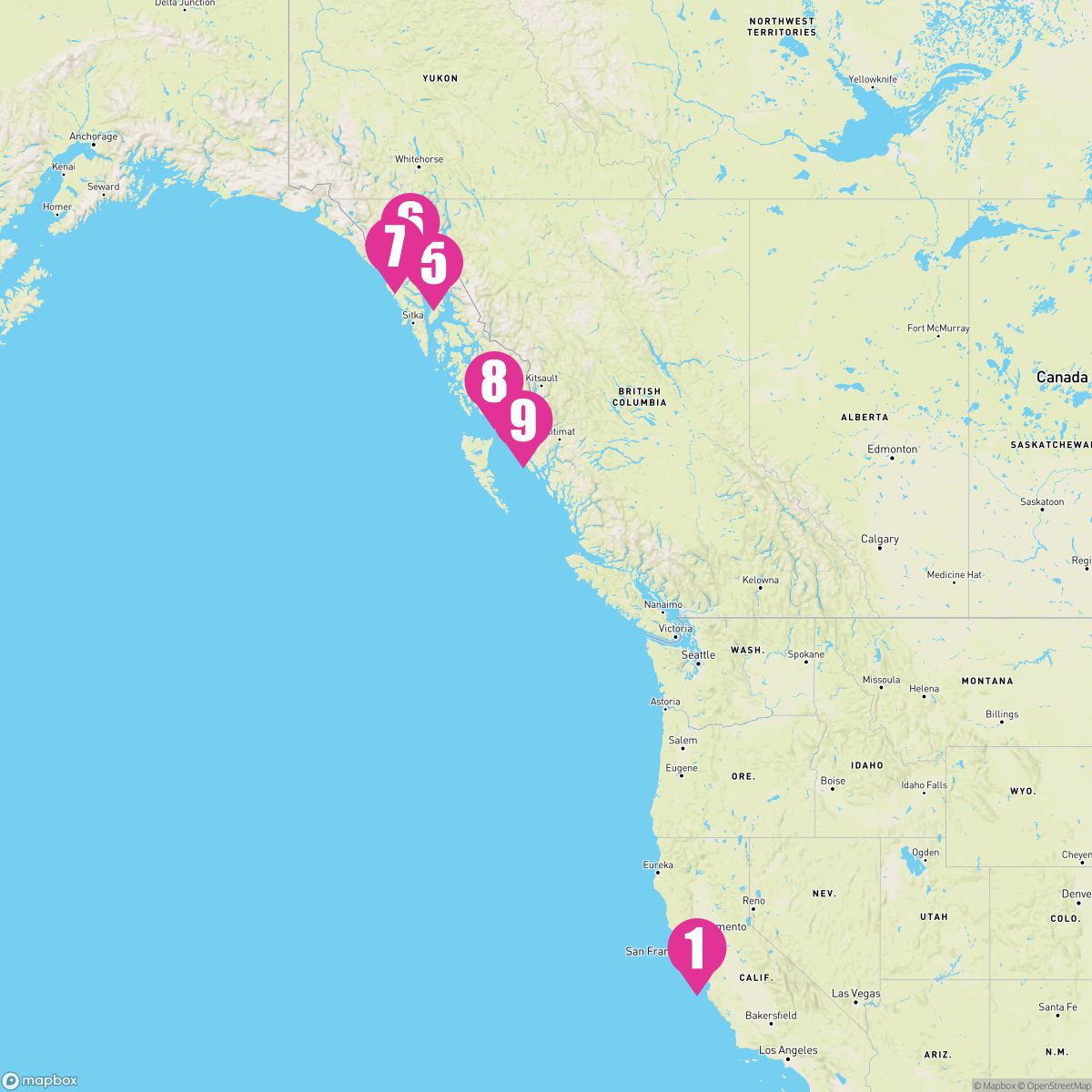 11 Night Alaska Inside Passage With Glacier Bay (San Francisco Roundtrip)