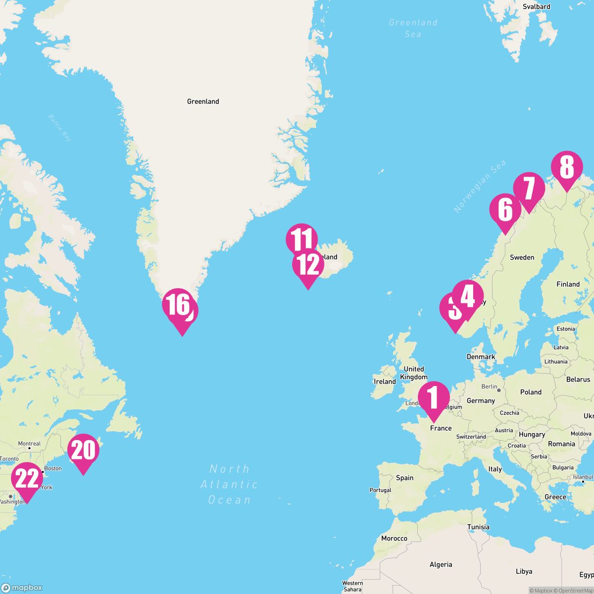 21 Night World Voyage Segment (Dover To New York)