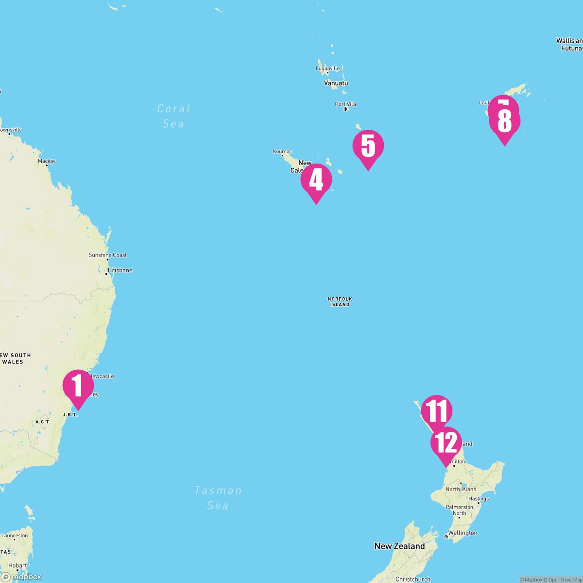 11 Night Fiji & New Zealand (Sydney To Auckland)
