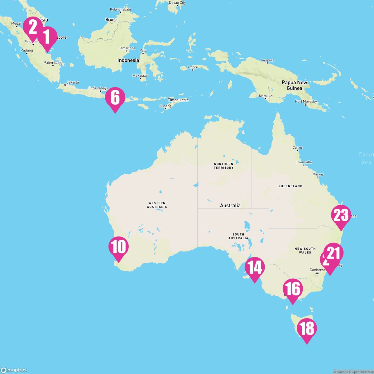 22 Night Asia & Australia (Singapore To Brisbane)